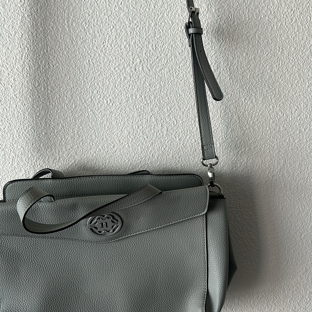 Nanette Lepore Blue purse with a removable crossbody strap and 2 handles | EUC - Picture 3 of 9